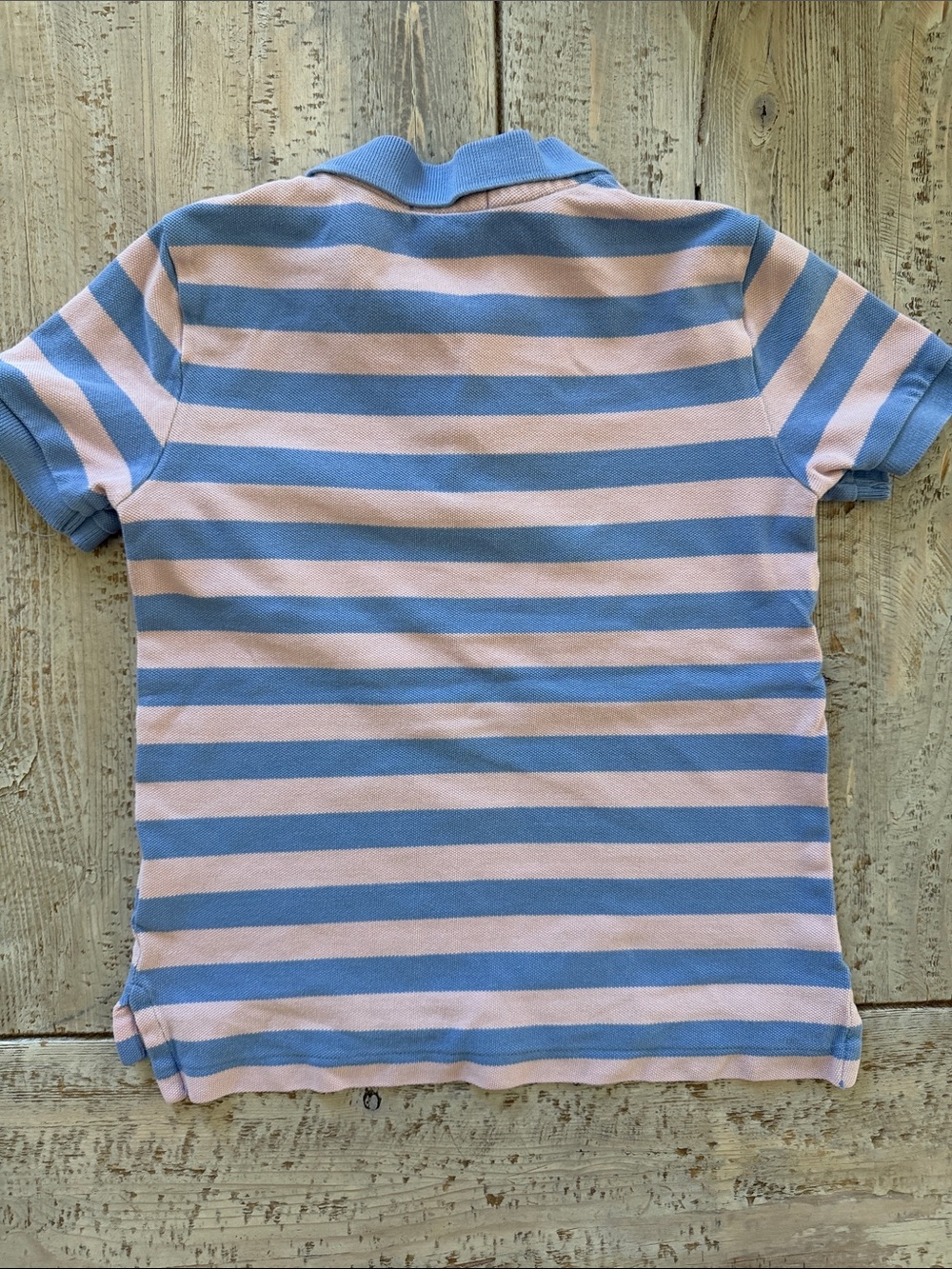 Polo by Ralph Lauren Kids Blue & Pink Striped Polo, size 6 - Picture 4 of 4